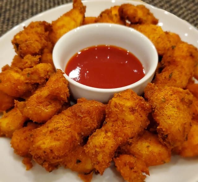 Fish Pakora (10) (Soya & Vegan).