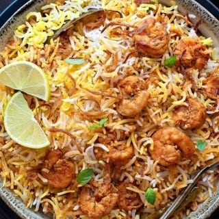 Shrimp Biryani (Soya & Vegan)